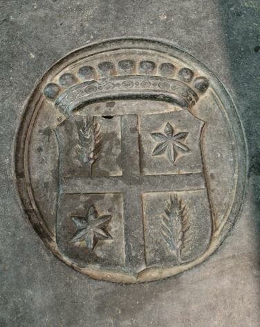 Carved Stone Marker Photo - Oude Kerk, Amsterdam, Netherlands 