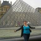 Me outside the Louvre Photo - Musée du Louvre, Paris, France 