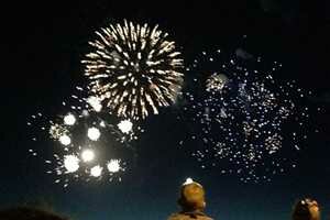 Fireworks on July 4th in the San Francisco Bay Photo, San Francisco, California 