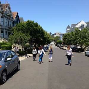 Walking to Alamo Square Park in San Fran Photo, San Francisco, California 