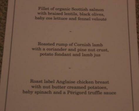 Gordon Ramsay Menu 2 Photo - Gordon Ramsay, London, England 