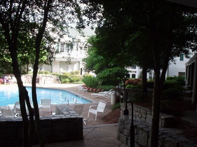 View of pool from room Photo - Wyndham Vinings, Atlanta, Georgia 